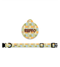 Collar + Placa ID Círculo | Patchwork