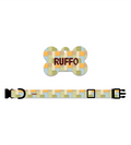 Collar + Placa ID Hueso | Patchwork