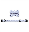 Collar + Placa ID Hueso | Heart