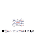Collar + Placa ID Hueso | Palmeras