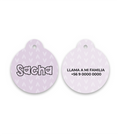 Placa de Identificación Texto | Hearts Lila
