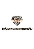 Collar + Placa ID Corazón | Animal print