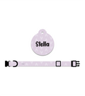 Pack Collar + Placa ID Texto | Hearts Lila