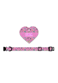 Collar + Placa ID Corazón | Retropet