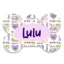Placa ID Hueso con QR diseño Hello - Hello 1
