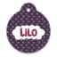 Placas ID Círculo con QR diseño Hello - Hello.2