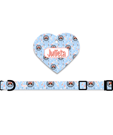 Collar + Placa ID Corazón Boho