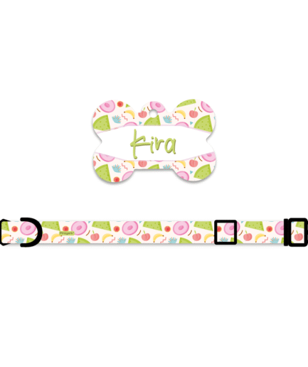 Collar + Placa ID Hueso Summer