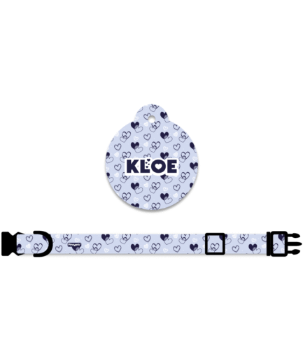 Collar + Placa ID Círculo | Heart
