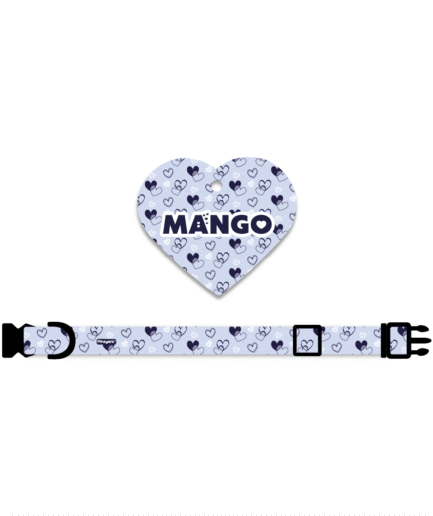 Collar + Placa ID Corazón | Heart