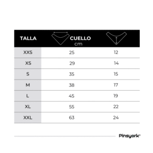 TALLAS BANDANAS